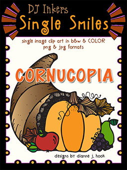 Cornucopia - Single Smiles Clip Art Image