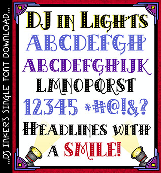 DJ In Lights Font Download
