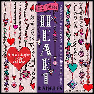 Heart Dangles Clip Art Download