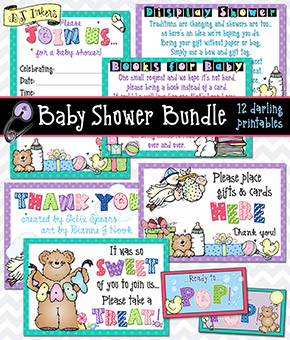Baby Shower Bundle Printables and Activities Download