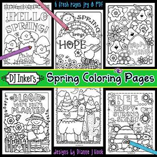 Spring Coloring Pages Printable Download