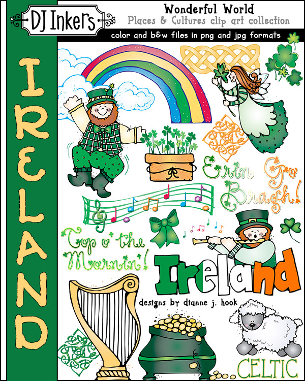 Ireland Clip Art - Wonderful World Download