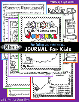 COVID-19 - Feelings and Experiences Journal for Kids