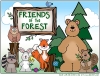 Friends of the Forest page made with Woodland Critters animal clip art -DJ Inkers