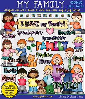 My Family Clip Art Download