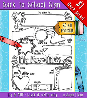 Back to School Sign Printable Download