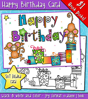 Happy Birthday Card Printable Download