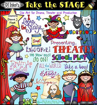 Take the Stage - Drama and Theater Clip Art Download