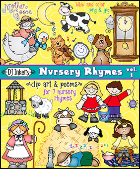 Nursery Rhymes Clip Art Download vol. 1