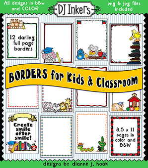 Borders for Kids and Classroom Clip Art Download