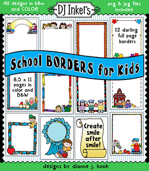 School Borders for Kids and Classroom Clip Art Download