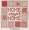 Home sweet home sampler made with DJ Crisscross font -DJ Inkers
