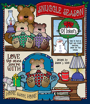 Snuggle Season - Winter Clip Art Download