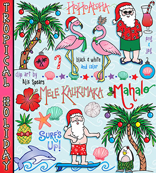 Tropical Holiday Clip Art Download