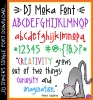 Spice up your projects with our playful DJ Moka font -DJ Inkers