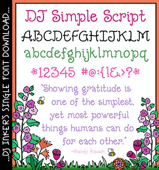 DJ Simple Script Font Download