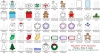 Winter Holiday Text Blocks Clip Art Borders, Notes and Labels