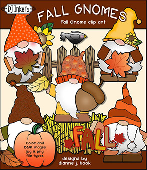 Fall Gnomes Clip Art Download
