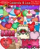 Celebrations & Love Text Blocks - Clip Art Borders, Notes and Labels