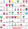 Celebrations & Love Text Blocks - Clip Art Borders, Notes and Labels