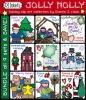 Jolly Holiday Christmas Clip Art Collection - 9 Set Bundle
