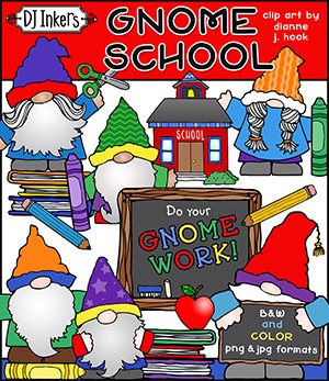 Gnome School Clip Art Download