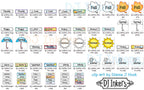 Weather Or Not Clip Art Toppers and Season Headers