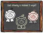 Chalk & Crayon Farm Clip Art Download