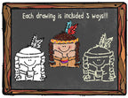 Chalk & Crayon Thanksgiving Clip Art Download