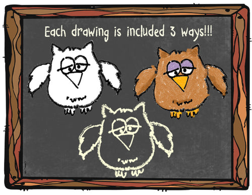 Chalk & Crayon Kids Clip Art Collection - 14 Download Bundle