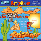 Arizona state symbols clip art by DJ Inkers
