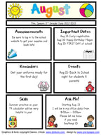 August Kids Clip Art - Beach and Summer Fun Download