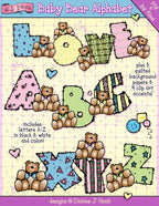 Baby Bear Alphabet Clip Art Download