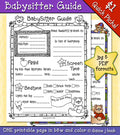 Babysitter Guide Printable Download