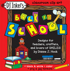 Back to School clip art for elementary school teachers by DJ Inkers