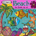Zen Doodle Beach clip art and designs for summer vacation by DJ Inkers