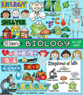Make science fun with Biology clip art for teachers and kids by DJ Inkers