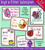 Cute bug themed valentines for kids by DJ Inkers