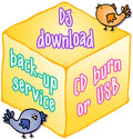 DJ Inker's download back-up service - CD burn or USB flash drive