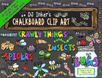 Chalk & Crayon Kids Clip Art Collection - 14 Download Bundle