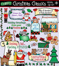 Cute, classic clip art for creating smiles at Christmas time by DJ Inkers