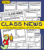 Class Newsletters - Monthly Templates Download