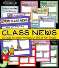 Keep your classroom organized and the parents up to speed with our digital Class Newsletters in color!