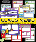 Keep your classroom organized and the parents up to speed with our digital Class Newsletters in color!