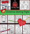 10 Whimsical Christmas Coloring Pages for holiday smiles by DJ Inkers