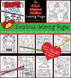 10 Whimsical Christmas Coloring Pages for holiday smiles by DJ Inkers
