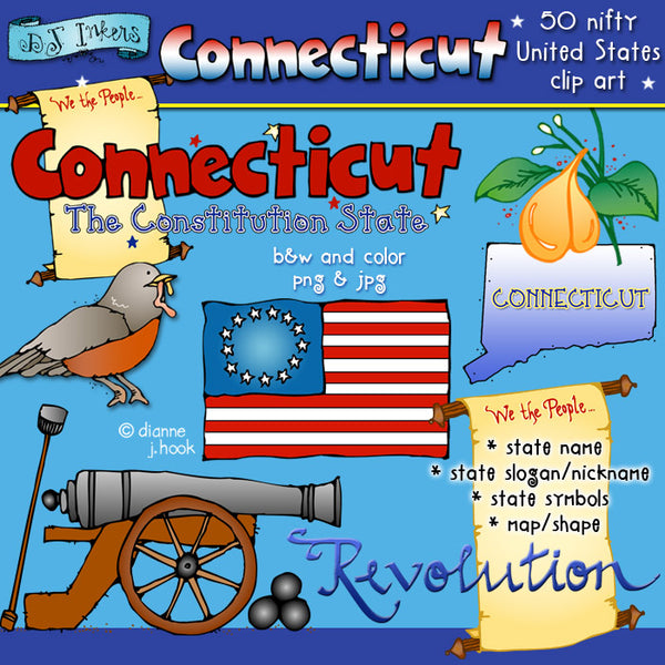 Connecticut USA Clip Art Download