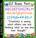 The hand written lettering makes a great basic font by DJ Inkers