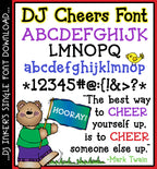 Cheers to a cute, bold, serif font with hand drawn lettering by DJ Inkers