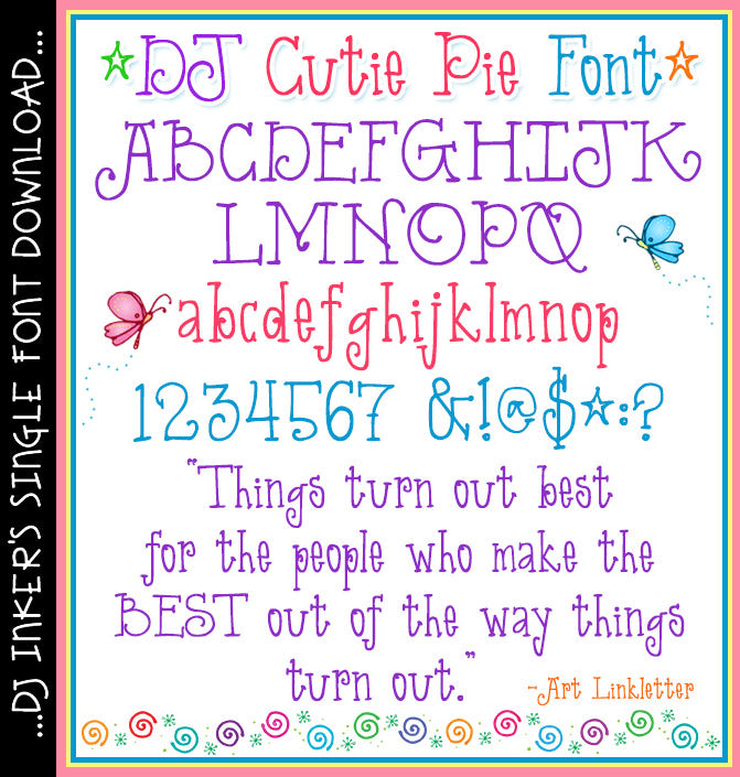 DJ Cutie Pie Font Download